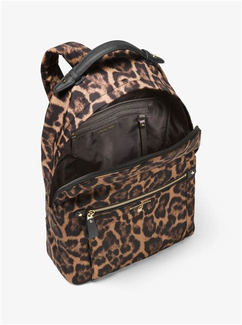 michael kors leopard backpack.